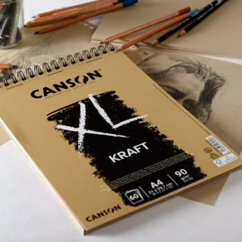 Canson XL Kraft Spiraalgelegd Notitieblok 90 g/m²