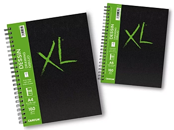 XL Spiraaltekennotitieboek met harde kaft, fijne korrel Canson 160 g/m²