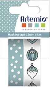 Set de 2 washi tapes Cosy Christmas Artemio

