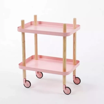 SUPERANGEBOT **40%** Designer Trolley mit 2 Fächern Rosa