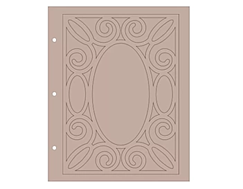 Album Dayka Nouveau kartonowa sylwetka 25x20cm