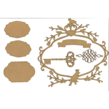 Scatola di cartone con set di trucioli - Dayka