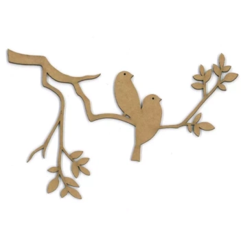 Chipboard Pajarón en rama - Dayka CART-293P
