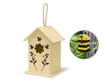 Vogelhaus Bienen und Blumen