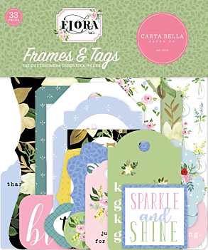 Die-Cuts Frames And Tags Flora No. 4 Carta Bella