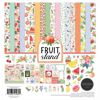 Kit de scrapbooking Solids Fruit Stand Carta Bella 30x30cm