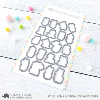 Troquel Little Llama Agenda Mama Elephant