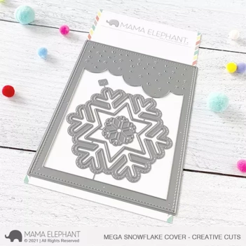 Mega Snowflake Die-cut, Mama Elephant