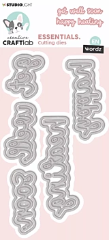 Wordz Get Well Essentials Creative Craflab Studio Licht-Die-Set