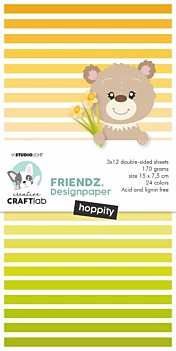 Scrapbooking set Hoppity Friendz Creative Craflab Studio Light 15x8cm
