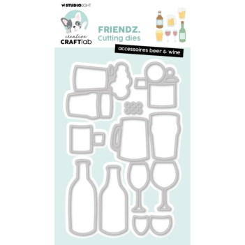 Set de troqueles Beer Cap Essentials Creative Craftlab Studio Light