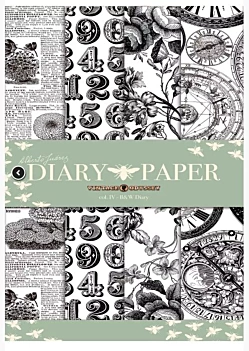 Set of 4 papers for decoupage Collector's Diary IV Alberto Juarez A4