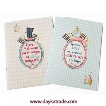 Dayka Alice in Wonderland Set van 2 Notitieboekjes