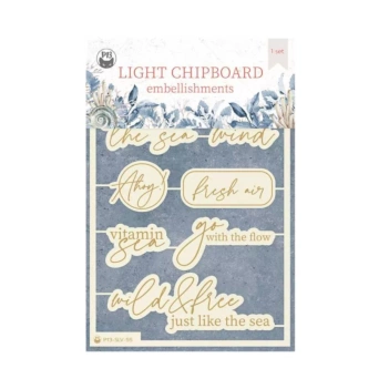 Conjunto Die-Cuts Light Chipboard frases Sea la vie P13