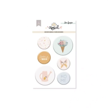 Set de Chapas Adhesivas Un Nuevo Abril Lora Bailora