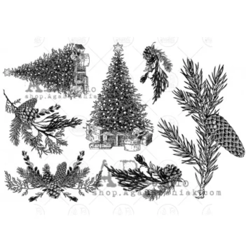Set de Die-Cuts Chipboard Pine Tree AB Studio