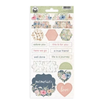 SUPER OFERTA **40%** Pegatinas de Chipboard #03 Lady's Diary P13