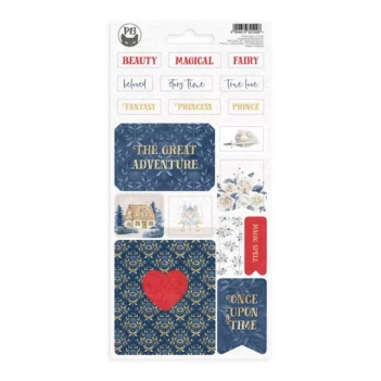 SUPER AANBIEDING **40%** P13 Once Upon a Time Chipboard Stickers #01 