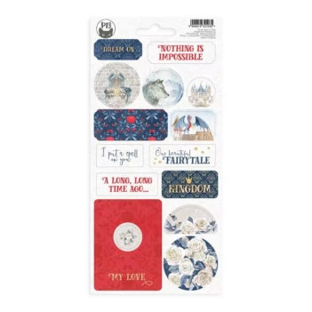 P13 Once Upon a Time Chipboard Stickers #02 