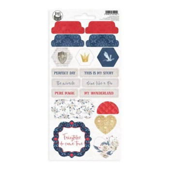 P13 Once Upon a Time Chipboard Stickers #03 