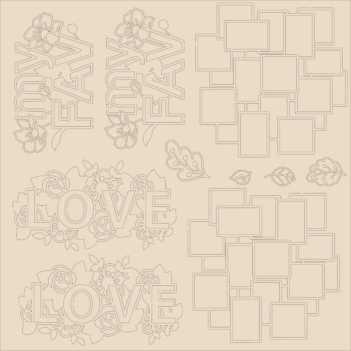 Chipboard 3 shakers Mi Hogar Johanna Rivero 30x30cm