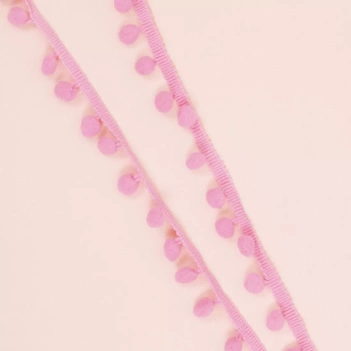 Cinta de Pompón Rosa Chicle Craftelier 12mm