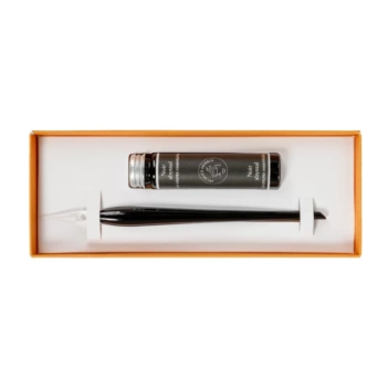 Set da scrittura con penna in vetro e inchiostro nero J.Herbin