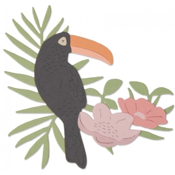 Fustella Thinlits Tropical Bird Sizzix