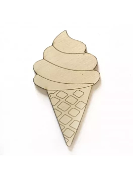 Silueta Madera Helado Wanderlust Fridita 10cm