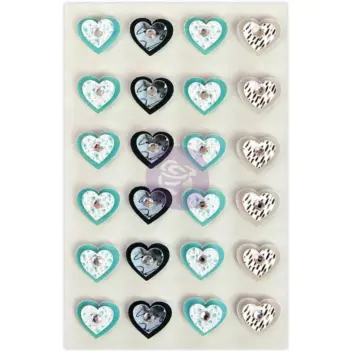 Corazones Aqua Love Traveler's Journal de papel Prima