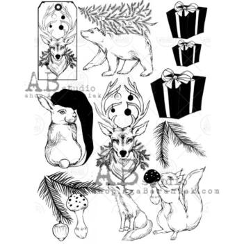 Creative Foil Transparente Navidad AB Studio A4