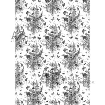 Creative Foil Transparente Mariposas y Flores AB Studio A4