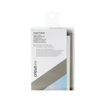 Cricut Joy Insert Cards 15 Set Holographic Grey/Silver 9x13cm