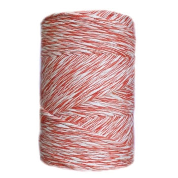 Cuerda de Macramé 3 cabos Crudo y Naranja CasaSol 3mm