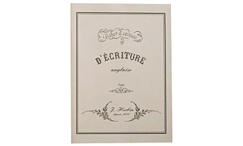 Cuaderno de ejercicios de caligrafía