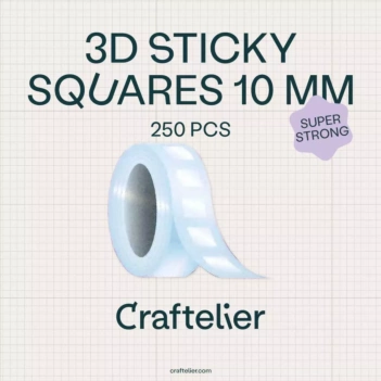 Craftelier Basics Zelfklevende Vierkantjes 10mm
