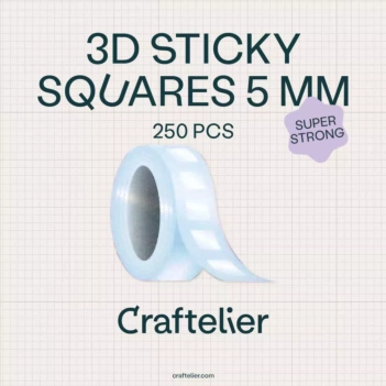 Craftelier Basics Zelfklevende Vierkantjes 5mm