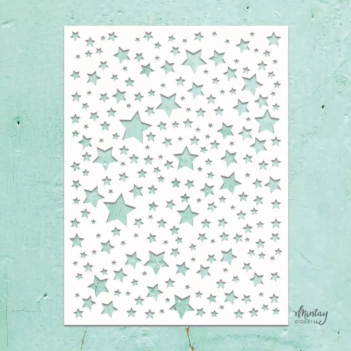 Plantilla de Stencil Kreativa Stars Mintay 15x20cm