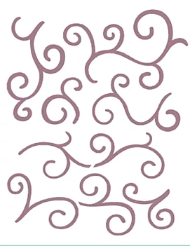 SUPER OFERTA **50%** Plantilla de Stencil D-103 Volutas 15x21cm Dayka