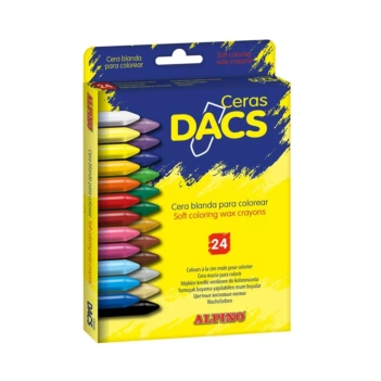 Set 24 ceras blandas de colores para niños Dacs Alpino