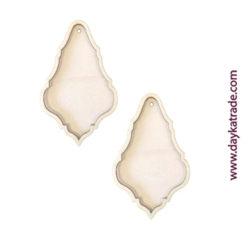Conjunto de 2 bolas de natal alongadas Dayka 15cm