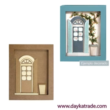 Figura de Madera Casa Dayka 4,2x7cm
