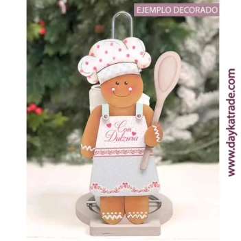Stojak na papier kuchenny piernikowy ludzik Dayka