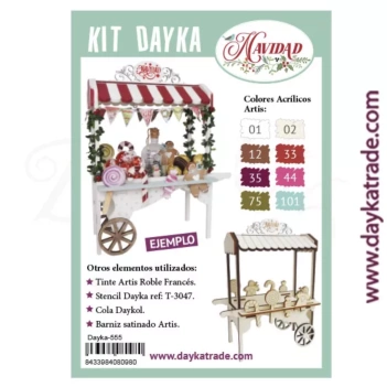 Kit DIY Carrito Candy Bar Navidad Dayka

