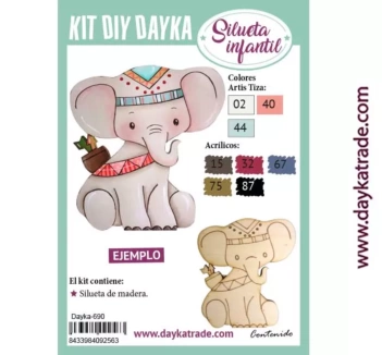 Kit DIY Elefante Indio Dayka