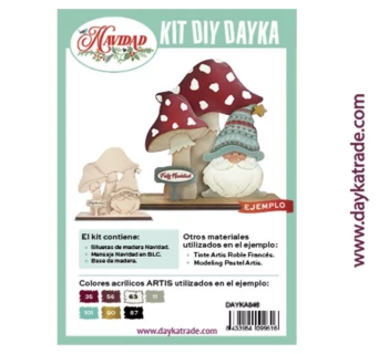 Kit DIY Gnomo Navidad con Setas Dayka

