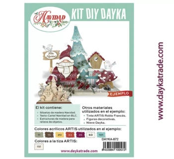 Kit DIY Papá Noel Feliz Navidad Dayka


