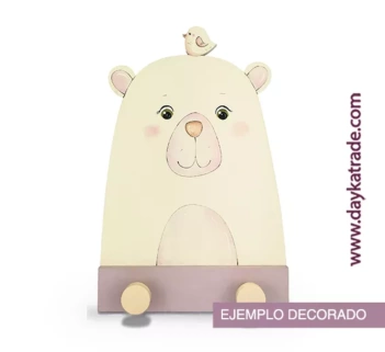 Dayka Children's Bear Wooden Coat Rack