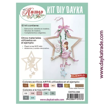 Zestaw DIY Estrella para Colgar con Hada en Columpio Dayka