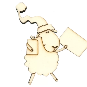 Dayka Christmas Sheep Poplar Silhouette